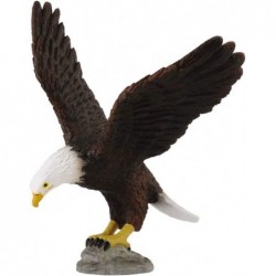 Wildlife American Bald Eagle Toy Figure - Authentic Hand Painted Model 4.1"L x 3.5"H $23.99 Kids' Play Animal Figures