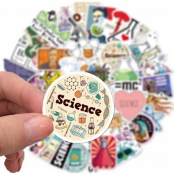 50 PCS Science Chemistry lab Astronaut Stickers Blockchain Code Brain Scientists Funny Stickers for Child Gift Decor Luggage ...