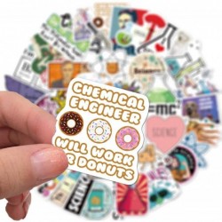 50 PCS Science Chemistry lab Astronaut Stickers Blockchain Code Brain Scientists Funny Stickers for Child Gift Decor Luggage ...