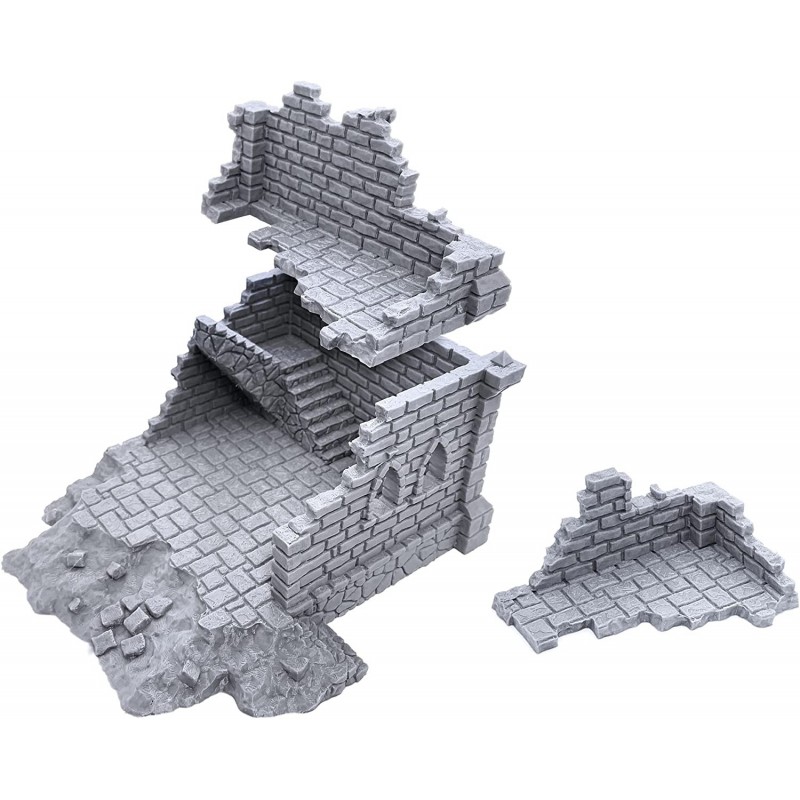 Ulvheim Ruins by Terrain4Print (Set B) 3D Printed Tabletop RPG Scenery and Wargame Terrain for 28mm Miniatures $67.44 Game Ac...