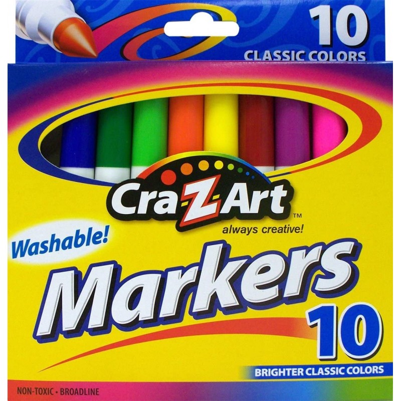 Classic Washable Broadline Markers 10 Count $13.13 Kids' Drawing & Writing Boards