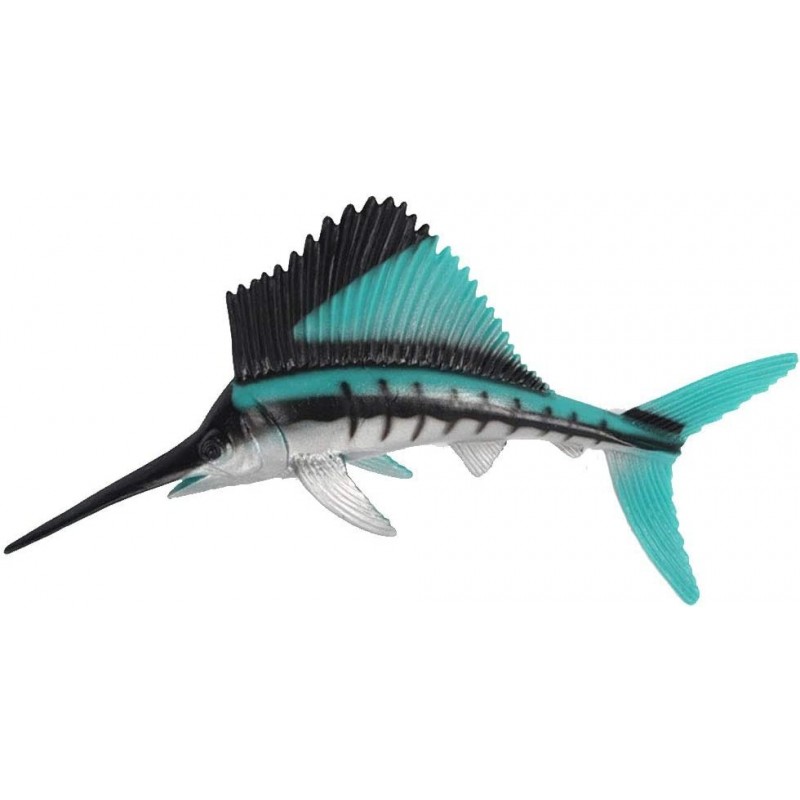 Realistic Animal Figures Sailfish Sea Animal Toy Science Project Cake Topper Early Educational Toys Birthday for Toddlers Kid...