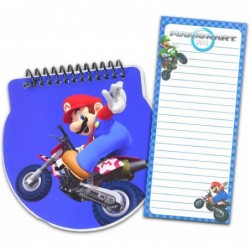 Super Mario Party Favors Sketchpad Set for Kids ~ Nintendo Party Supplies Bundle with 6 Mario Notepads 6 Magnetic Refrigerato...