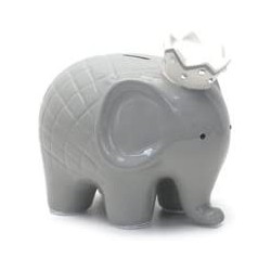 Ceramic Coco Elephant Piggy Bank Gray $66.71 Kids' Money Banks