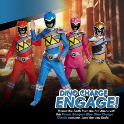 Power Rangers Costume For Boys Blue Dino Charge Kids Beast Morphers Ninja Dinosaur Blue Ranger For Kids $64.71 Kids' Costumes