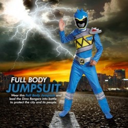 Power Rangers Costume For Boys Blue Dino Charge Kids Beast Morphers Ninja Dinosaur Blue Ranger For Kids $64.71 Kids' Costumes