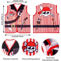 Kids Pirate Accessories With Captain Hat Vest Pirate Prop 8 Pcs for Halloween Pirate Pretend Play Dress Up Costume $42.34 Kid...