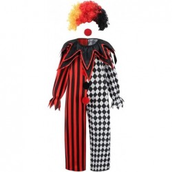 Clown Costume for Kids with Wig Halloween Scary Dress Up for Boys and Girls $45.56 Kids' Costumes