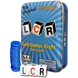 Left Center Right Blue TIN $15.54 Dice Games