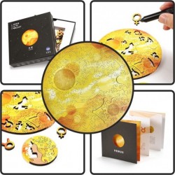 Wooden Jigsaw Puzzles for Adults - Unique Laser Cut Wood Puzzles Venus Galaxy Puzzle Great as Gifts and Family Games - 6.3in ...