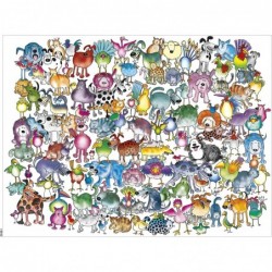 Animal Jam - Cats and Dogs - 750 Piece Jigsaw Puzzle $19.80 Jigsaw Puzzles