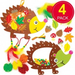 AW936 Hedgehog Dreamcatcher Kits - Pack Of 4 Arts And Crafts For Kids $96.65 Kids' Drawing & Writing Boards