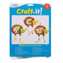 AW936 Hedgehog Dreamcatcher Kits - Pack Of 4 Arts And Crafts For Kids $96.65 Kids' Drawing & Writing Boards