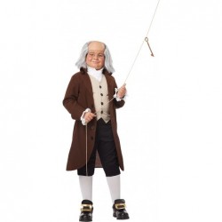 Boys Benjamin Franklin Costume Large (10-12) & Child Benjamin Franklin Wig Standard $79.99 Kids' Costumes