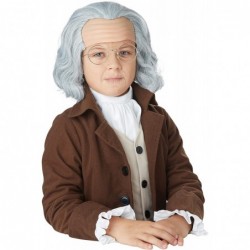 Boys Benjamin Franklin Costume Large (10-12) & Child Benjamin Franklin Wig Standard $79.99 Kids' Costumes