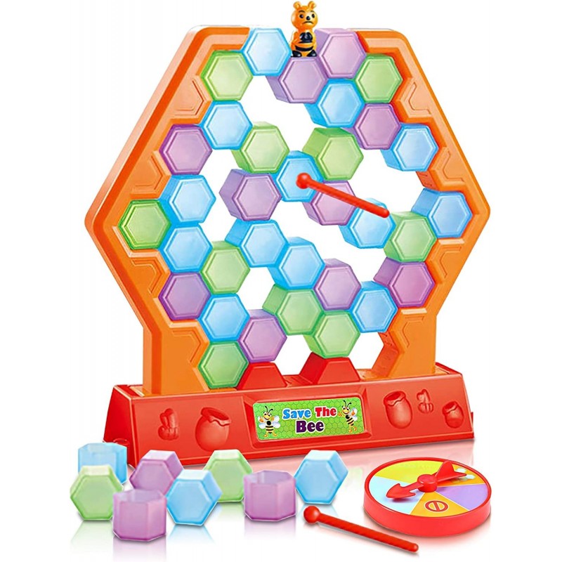 Save The Bee Game for Kids - Interactive Stacking and Tumbling Game - Educational Learning Toy - Great for Boys and Girls - F...