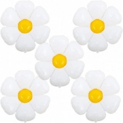 Daisy Balloons White Daisy Flower Balloon Daisy Themed Party Birthday Wedding Decoration Supplies 30inch 5PCS Yellow white $1...