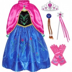 Girls Dress Clothes Princess Costume Cape Birthday Party Cosplay Outfits Accessories Rose Red $39.98 Kids' Costumes