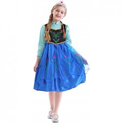 Girls Dress Clothes Princess Costume Cape Birthday Party Cosplay Outfits Accessories Rose Red $39.98 Kids' Costumes