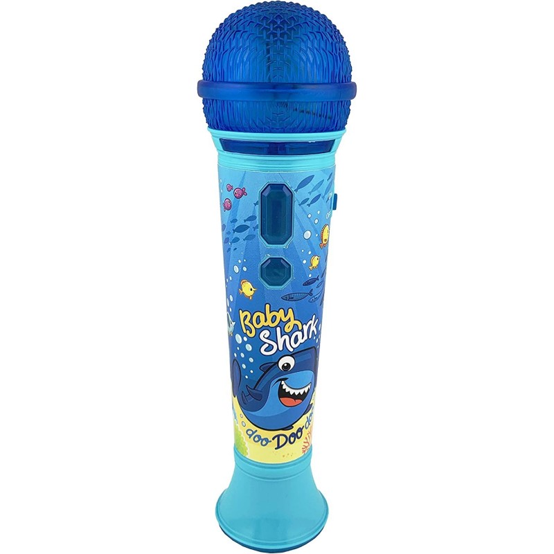 Baby Shark Singalong Microphone for Kids Toy Microphone with Built-in Music and Flashing Lights Baby Shark Toy for Kids Aged ...