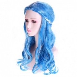 Kids Blue Wig Long Wavy Child Wig Light Blue Wig for Kids Heat Resistant Synthetic Hair Cosplay Costume Girls Wig (New Blue) ...