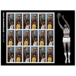 2014 Wilt Chamberlain Sheet of 18 Forever Stamps Scott 4950-51 $46.83 Collectible Postage Stamps