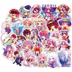 no Game no Life Sticker Pack of 50 Stickers - Waterproof Durable Stickers Classic Japanese Anime Stickers for Water Bottles C...