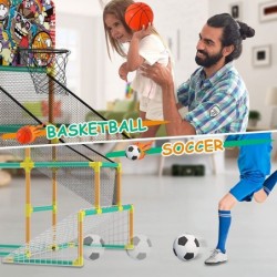 5.2ft 2 in 1 Basketball Hoop Indoor Basketball Indoor Game for Kids Outdoor Games for Kids Kids Basketball Hoop $100.45 Toy S...