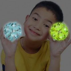 Glow in The Dark Suction Balls Set of 12 Glow Balls That Stick and Walk Down Walls Cool Glow in The Dark Toys for Kids and Ad...