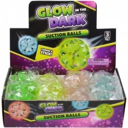 Glow in The Dark Suction Balls Set of 12 Glow Balls That Stick and Walk Down Walls Cool Glow in The Dark Toys for Kids and Ad...