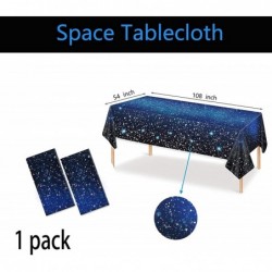 1 Piece Space Tablecloth Starry Night Tablecloth Decorations Disposable Starry Night Sky Table Cover Indoor/Outdoor Picnic Ki...