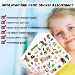 Farm Stickers for Kids 400 Barnyard Animal Assortment 8 Sheets $16.77 Kids' Stickers