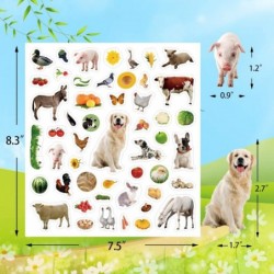 Farm Stickers for Kids 400 Barnyard Animal Assortment 8 Sheets $16.77 Kids' Stickers