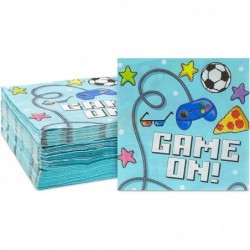 Video Game Paper Napkins for Kids Birthday Party (Blue 6.5 Inches 100 Pack) $17.15 Kids' Party Tableware