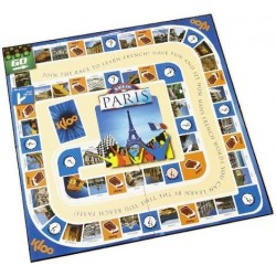 Learn French with KLOO's Race to Paris Board Game - 4 Decks - Award Winning Fun - Beginner to Intermediate $66.33 Board Games