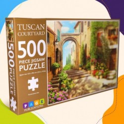 Tuscan Courtyard Kids - Puzzle Games - Jigsaw Puzzles 500 Pieces for Adults - Games for Adults Teens and Kids $25.63 Jigsaw P...