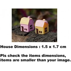 5 Pieces Mini House Miniature Ornament Kits Miniature Ornament for DIY Dollhouse Decoration Fairy Garden Plant Décor $13.87 D...