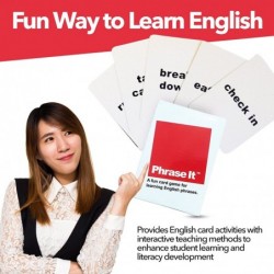 English Learning Card Game and ESL Book for Teaching and Classroom Activities - Includes Teacher Instructions and a Phrasal V...