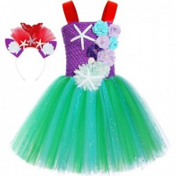 Mermaid Costume for Girls Colored LED Light Up Mermaid Princess Tutu Dress for Halloween Birthday Party Gifts $48.03 Kids' Co...