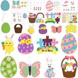 77Pcs Creativity DIY Craft Ornament Kit for Kids Make Your Own Unique Sticker Party Game DIY Hanging Decoration Supplies for ...