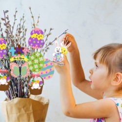 77Pcs Creativity DIY Craft Ornament Kit for Kids Make Your Own Unique Sticker Party Game DIY Hanging Decoration Supplies for ...