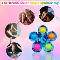 16 Pack Pop Fidget Spinners Easter Goodie Bag Stuffers Sensory Fidget Toys Bulk for Its Stress Relief Treasure Box Classroom ...