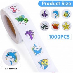 1000 Pieces Cute Sea Animal Stickers Adorable Round Sea Animals Cartoon Stickers Kids Reward Stickers Cartoon Animal Labels f...