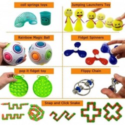 Pop Fidget Sensory Toys Set for Adults Kids ADHD ADD Anxiety Autism to Stress Relief and Anti-anxiety with Push Pop Squishy S...