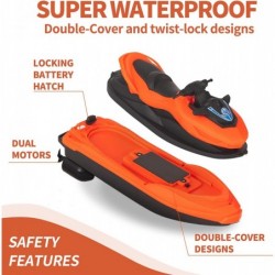 RC Boat for Kids Remote Control Boats for Pool and Lake Waterproof/Dual Motors/Replaceable Battery Motorized Pool Float Water...