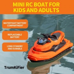 RC Boat for Kids Remote Control Boats for Pool and Lake Waterproof/Dual Motors/Replaceable Battery Motorized Pool Float Water...