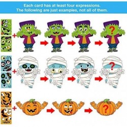 18 Pieces Halloween DIY Stickers Make Your Own Craft Kits for Kids Halloween Decorations (Zombie Mummy Vampire Ghost Pumpkin ...