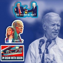 Biden Stickers (20 Pcs Large Size) American Patriotic Biden Sticker Gifts Vinyl for Water Bottles Computer Phone $16.56 Kids'...