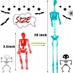 40Pcs Halloween Stretchy Skeleton Assorted Color Squishy Stretchy Toys Stretch Skeletons for Kids Halloween Party Favors Good...