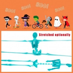 40Pcs Halloween Stretchy Skeleton Assorted Color Squishy Stretchy Toys Stretch Skeletons for Kids Halloween Party Favors Good...